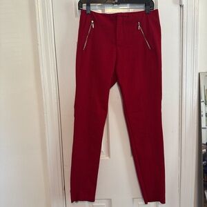 Zara Red Ankle Pants
